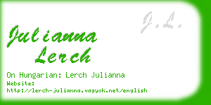 julianna lerch business card